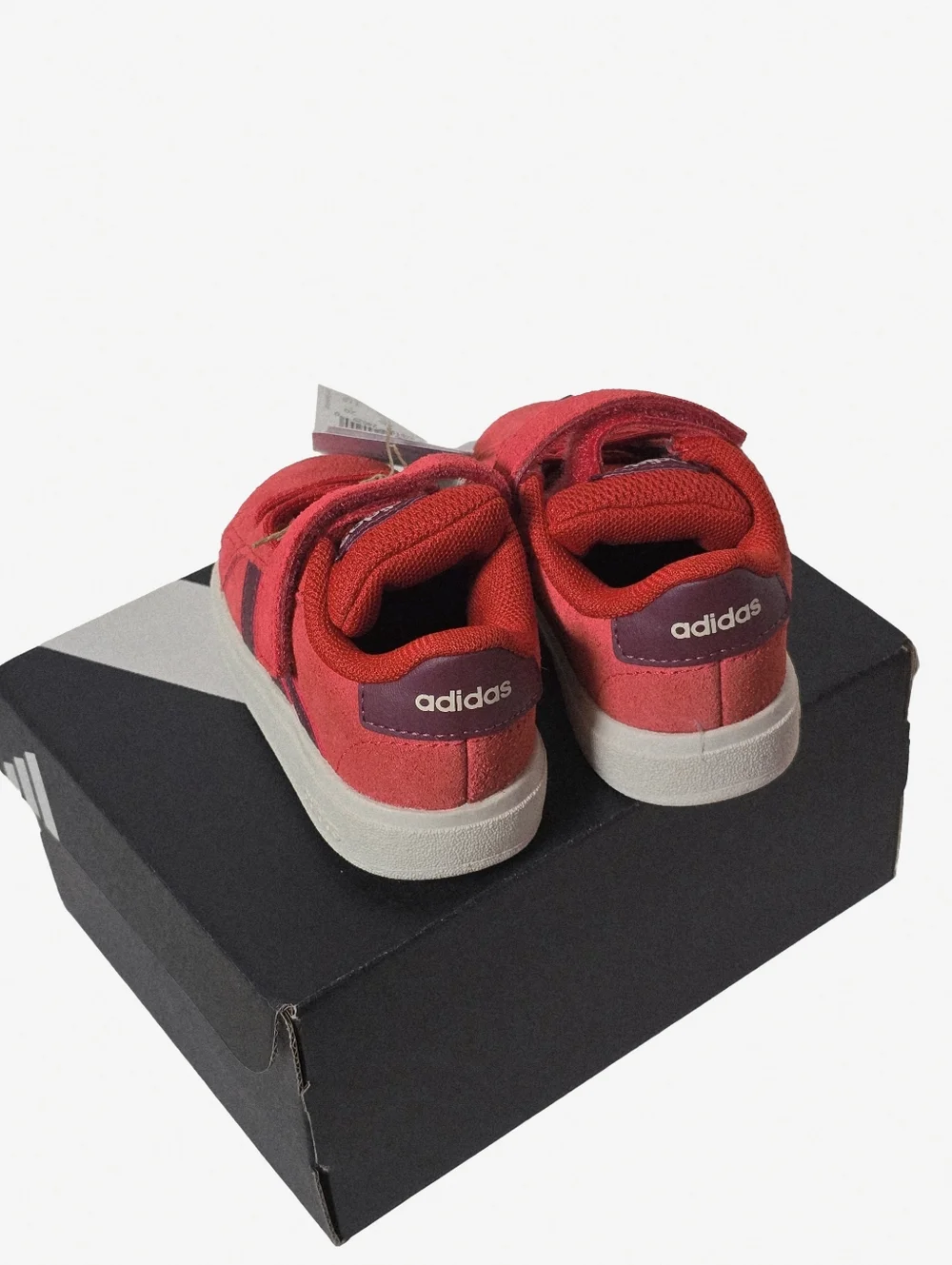 Adidas Grand Court 00s EL I Toddler Red Sneakers Size 5K Nwt - Picture 7 of 8